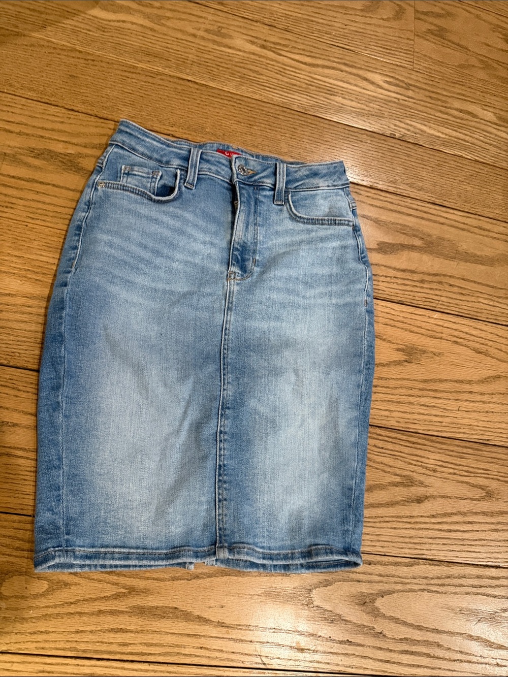 Guess Light Blue Denim Pencil Skirt 27
